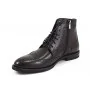 buty męskie Pilpol Prato PW6037 W687 Czarne Trzewiki Brogs na