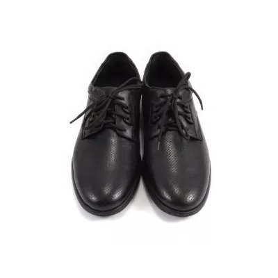 Półbuty Casual Perforowane Czarne – Letnie Półbuty Męskie Perforowane