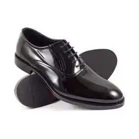 buty męskie Pilpol Prato PW046 LC Czarne Lakierowane Oxfordy