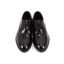 buty męskie Pilpol Prato PW046 LC Czarne Lakierowane Oxfordy