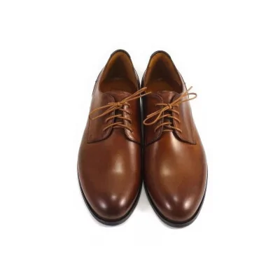 Derby Męskie Koniakowe – Skórzane Derby Męskie Koniak Premium Derby Męskie Koniakowe – Skórzane Derby Męskie Koniak Premium