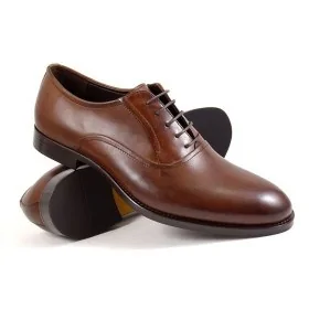 buty męskie Pilpol Prato PW046 B203 Brązowe Oxfordy