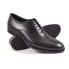 buty męskie Pilpol Prato PW046 C1 Czarne Oxfordy