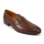 buty męskie Pilpol Prato PW201 B316 Brązowe Penny Loafers