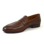 buty męskie Pilpol Prato PW201 B316 Brązowe Penny Loafers
