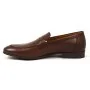 buty męskie Pilpol Prato PW201 B316 Brązowe Penny Loafers