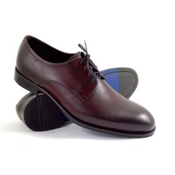 Eleganckie Derby Burgundowe Męskie Pilpol Prato PW139