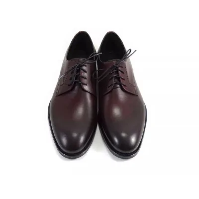 Eleganckie derby burgundowe męskie – Derby Burgundowe Pilpol Prato PW139 Eleganckie derby burgundowe męskie – Derby Burgundowe Pilpol Prato PW139