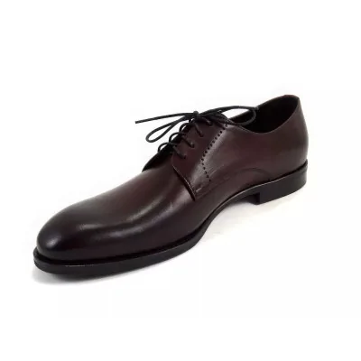 Eleganckie derby burgundowe męskie – Derby Burgundowe Pilpol Prato PW139 Eleganckie derby burgundowe męskie – Derby Burgundowe Pilpol Prato PW139
