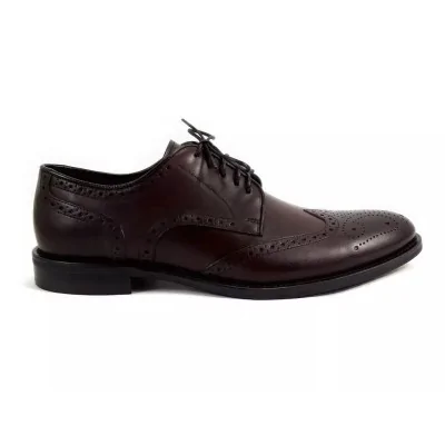 Brogsy Burgundowe Pilpol Prato PW081 – derby brogsy premium