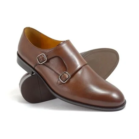 buty męskie Pilpol Prato PW212 B203 Brązowe Monki