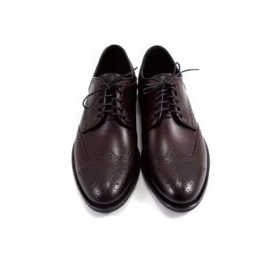 Brogsy Burgundowe Pilpol Prato PW081 – derby brogsy premium