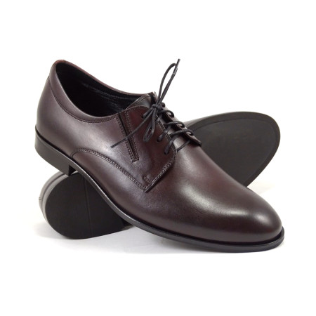 Buty męskie Pilpol Prato PW165 K189 Burgundowe Derby