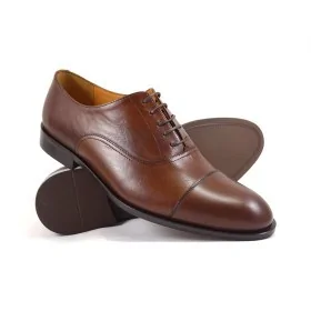 buty męskie Pilpol Prato PW211 B203 Brązowe Oxfordy