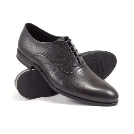 buty męskie Pilpol Prato PW224 C274 Czarne Oxfordy