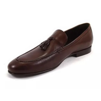 Eleganckie loafersy orzechowe męskie – Pilpol PW056