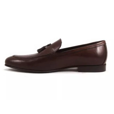 Eleganckie loafersy orzechowe męskie – Pilpol PW056