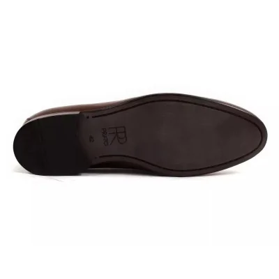 Eleganckie loafersy orzechowe męskie – Pilpol PW056