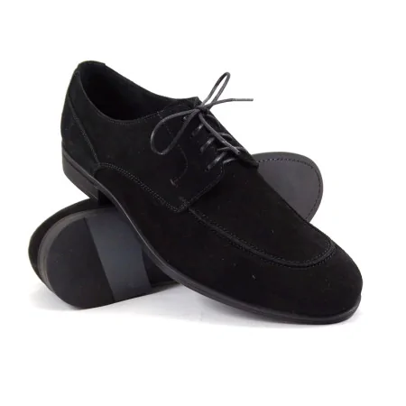 buty męskie Pilpol Prato PW218 BC207 Czarne Zamszowe Derby