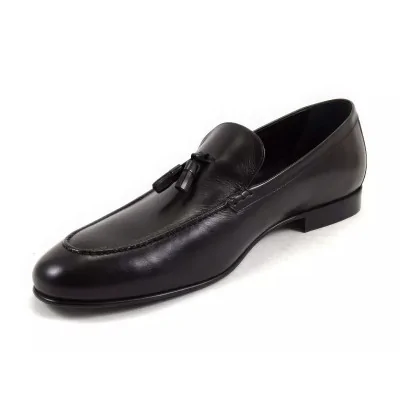 Eleganckie loafersy czarne męskie – Pilpol PW056 Eleganckie loafersy czarne męskie – Pilpol PW056