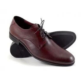 buty męskie Pilpol Prato PC010 K193 Burgundowe Derby