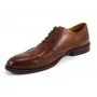 Buty męskie Pilpol 1666 B158 Brązowe Brogsy-Oxford