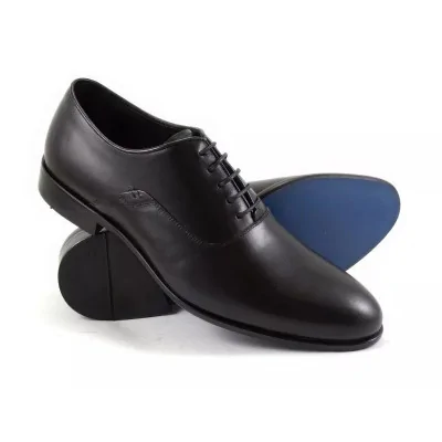 Oxfordy męskie czarne Pilpol Prato PW035 plain toe