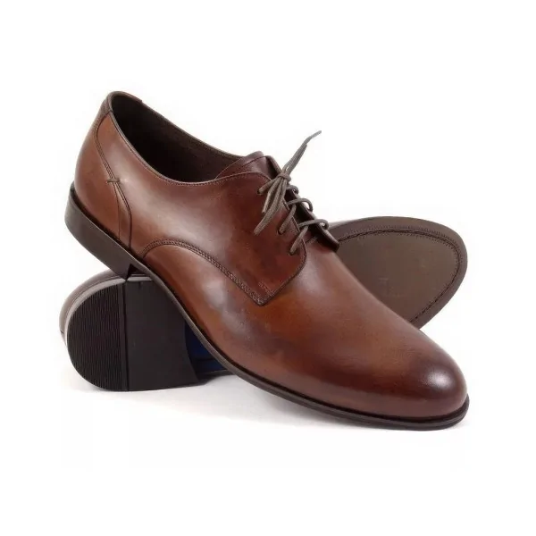 Eleganckie Derby Orzechowe Męskie Pilpol Prato PW137