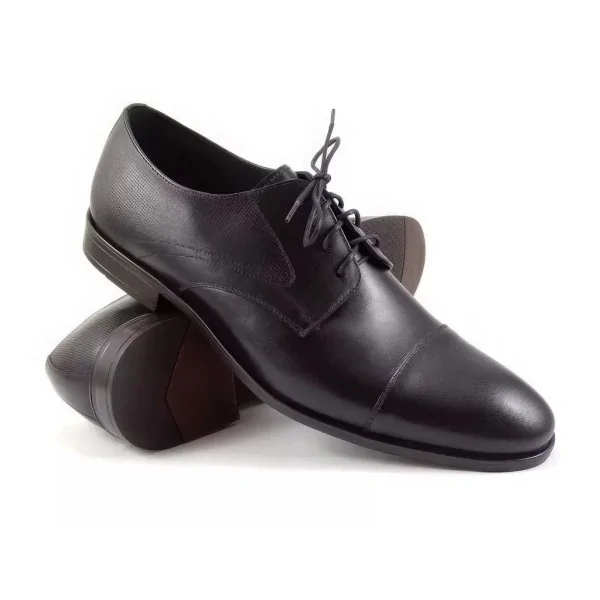 Eleganckie Derby Czarne Męskie Pilpol 1741