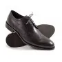 buty męskie Pilpol Prato PW054 W687 Czarne Brogsy-Derby