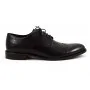 buty męskie Pilpol Prato PW054 W687 Czarne Brogsy-Derby
