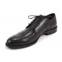buty męskie Pilpol Prato PW054 W687 Czarne Brogsy-Derby