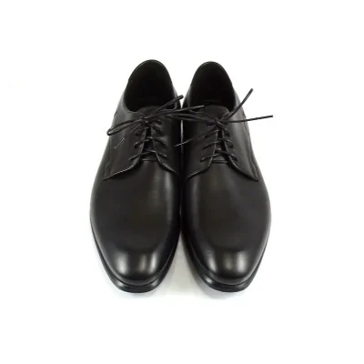 Eleganckie derby czarne męskie – Derby Czarne Pilpol Prato PW169