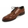 buty męskie Pilpol Prato PW054 W760 Brązowe Brogsy-Derby
