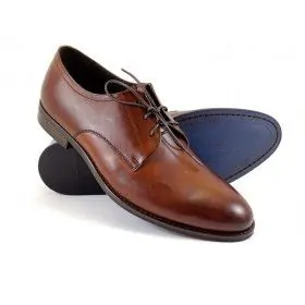buty męskie Pilpol 1661 B203 Brązowe Derby
