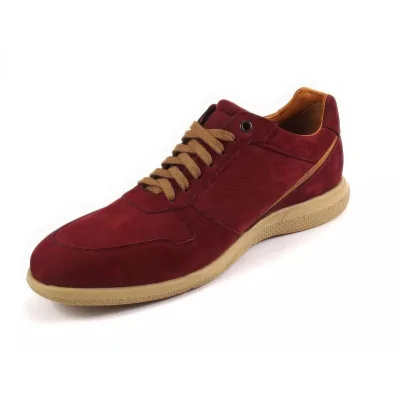 Bordowe buty casual męskie – Casual Pilpol PC189