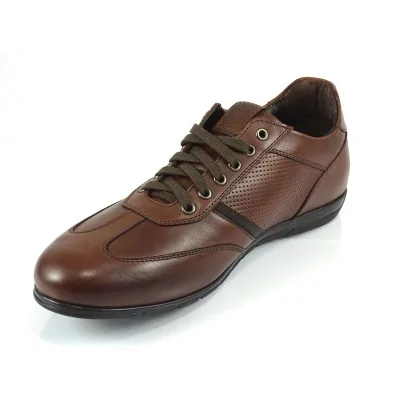 Orzechowe buty casual męskie – Casual Pilpol Prato PW180 Orzechowe buty casual męskie – Casual Pilpol Prato PW180