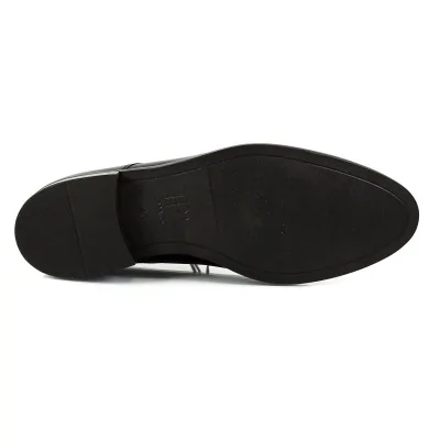 Eleganckie derby czarne męskie – Derby Czarne Pilpol Prato PW165 Eleganckie derby czarne męskie – Derby Czarne Pilpol Prato PW165