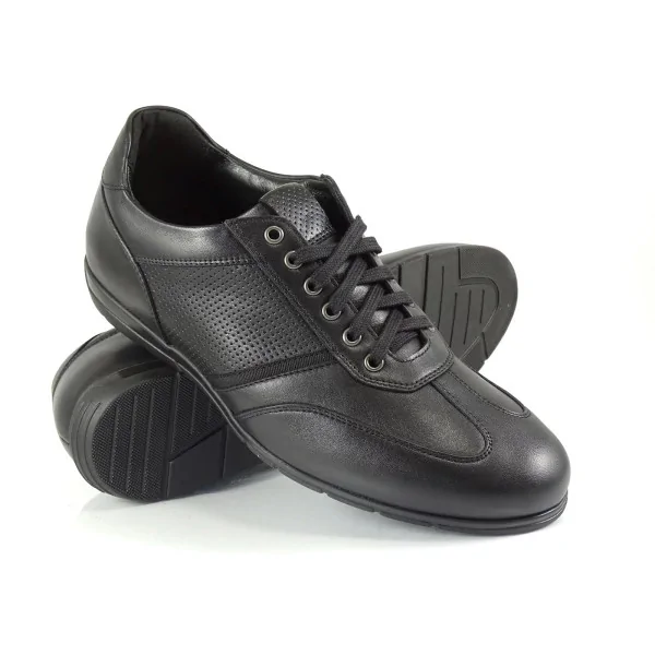 Czarne Buty Casual Męskie Pilpol Prato PW180